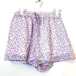 Altar’d State Women's Chiffon Shorts Stretch Waist Comfort Floral Purple XS